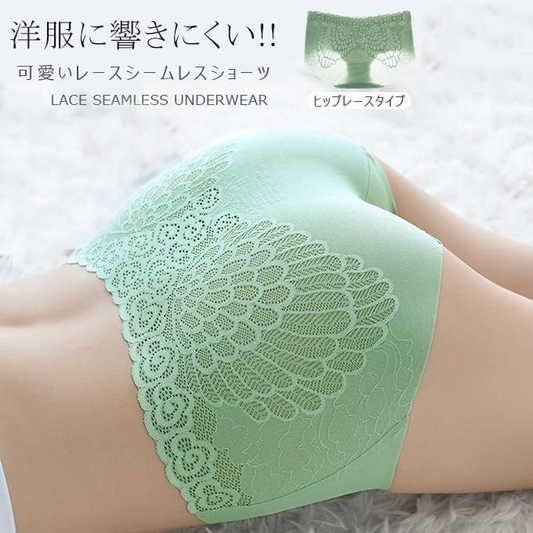 毎日の着用に適した女性用下着レース シースルー ストレッチ吸湿発散性ブリーフ